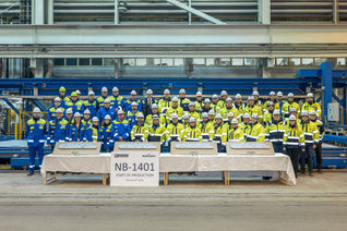 Steeling cutting ceremony for second RCI Icon ship
