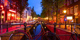 Red Light District in Amsterdam, Netherlands.