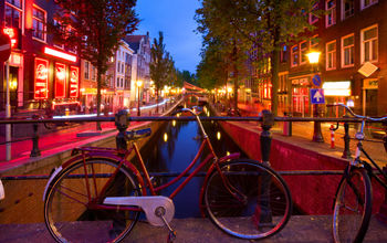 Red Light District in Amsterdam, Netherlands.
