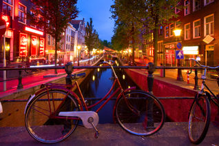 Red Light District in Amsterdam, Netherlands.