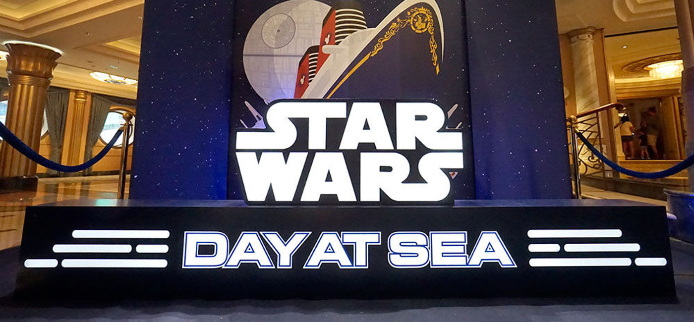 Image: PHOTO: A display aboard Disney Fantasy during the last Star Wars Day at Sea. (photo by Jason Leppert) (Photo by Jason Leppert)