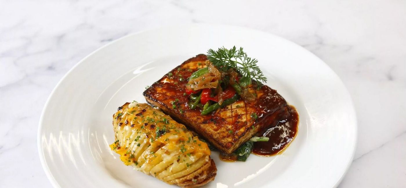 Image: Grilled Tofu Steak. (Photo Credit: Carnival Cruise Line Media)
