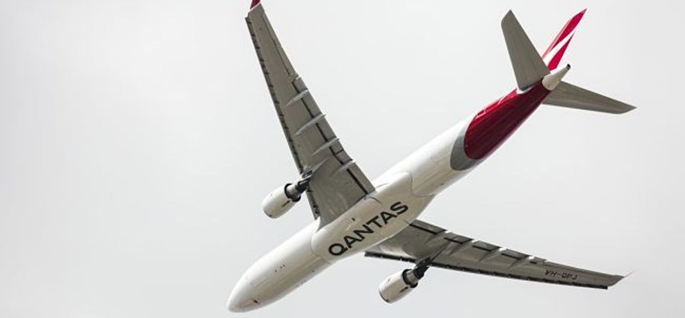 Image: PHOTO: A Qantas Airbus A330 from below. (photo courtesy of Qantas)