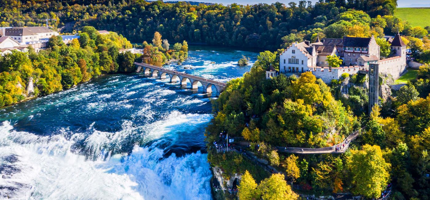 Image: The Rhine Falls at Zurich, Switzerland (photo via Avanti Destinations) ((photo via Avanti Destinations))