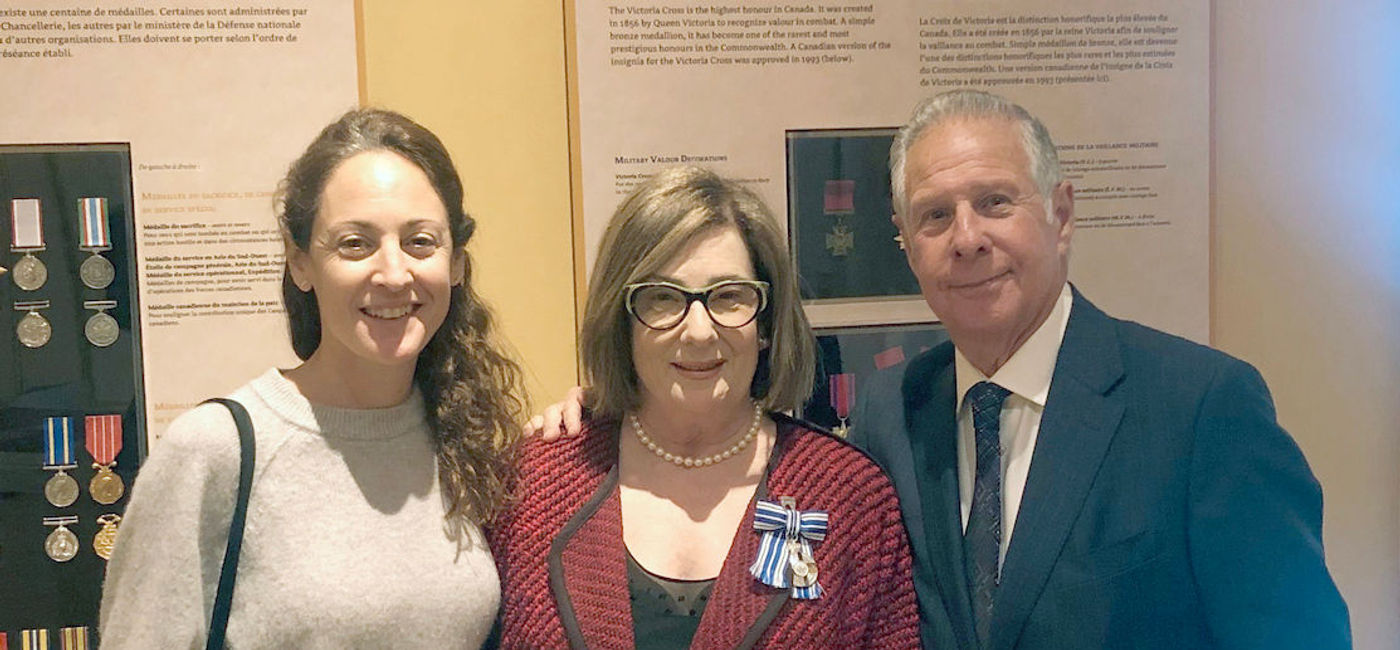 Image: Robin Mednick receives Governor General’s Meritorious Service Medal For her work with Pencils For Kids in Niger. (Photo Credit: The Travel Agent Next Door)