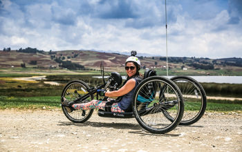 Handbiking, wheel the world, wheelchair