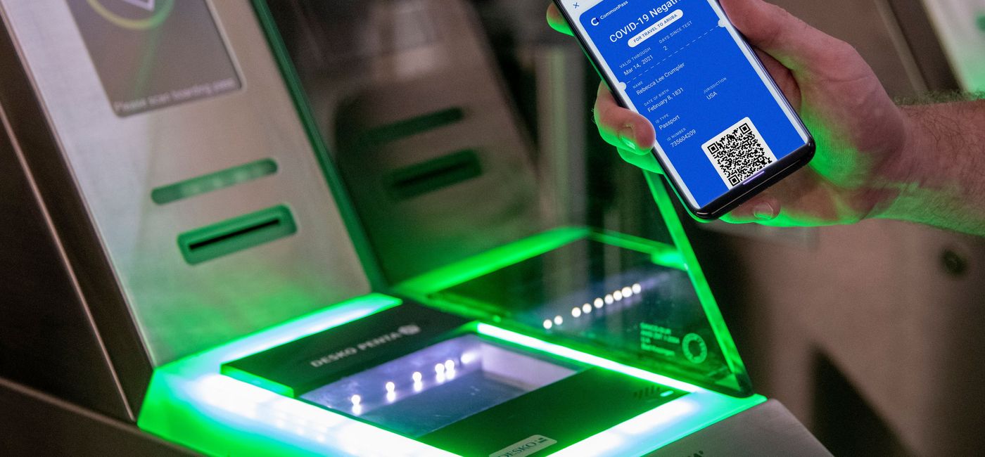 Image: JetBlue's CommonPass App (photo via JetBlue) ((photo via JetBlue))