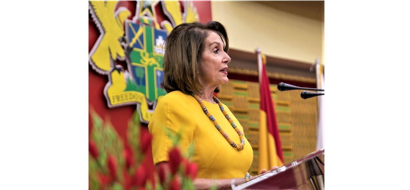 Image: PHOTO: U.S. House Speaker Nancy Pelosi (photo by U.S. Embassy) (Archibald Sackey and Courage Ahiati.)