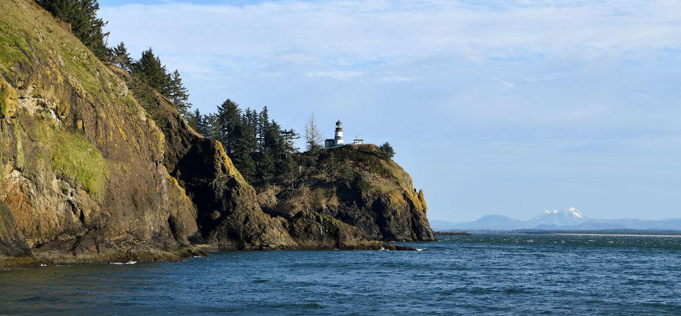 Image: PHOTO: Lighthouse sitting on the grounds of the 2000-acre Cape Disappointment State Park in Washington. (Photo via KWWMedia) (Michelle Winner)