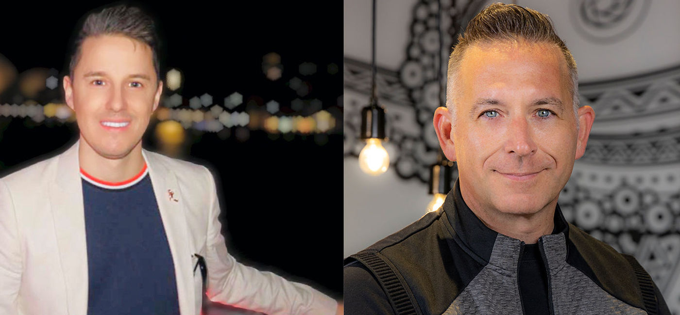 Image: Shane Riley (left) and John Diorio (right) (photo courtesy Virgin Voyages)
