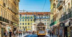 Street scene in Lisbon, Portugal