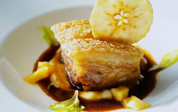 The fine dining of Murano's pork belly onboard Celebrity Cruises' Celebrity Solstice