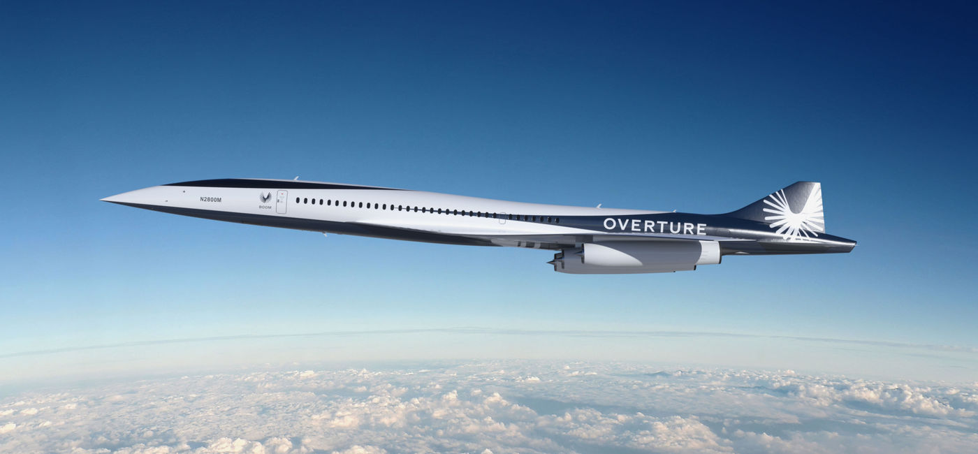 Image: Boom Supersonic's Overture aircraft. (photo via American Airlines Media)