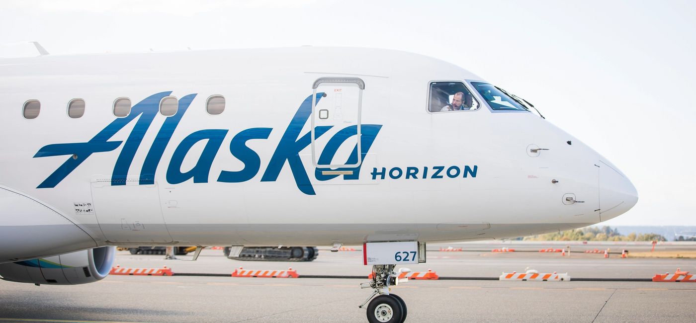 Image: Alaska Airlines’ sister carrier Horizon Air. (photo via Alaska Airlines Media)