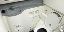 Aircraft, plane, airplane, bathroom, toilet, lavatory