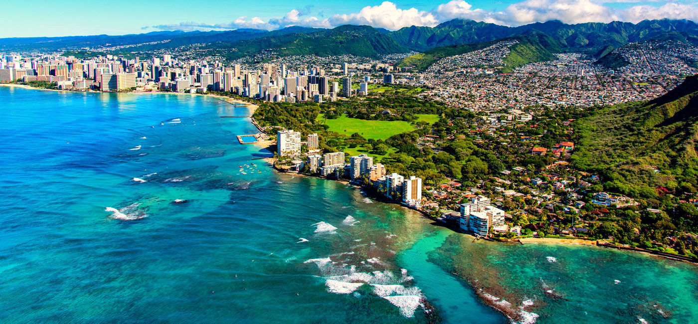 Image: Aerial view of Honolulu, Oahu, Hawaii. (photo via Art Wager/iStock/Getty Images Plus)