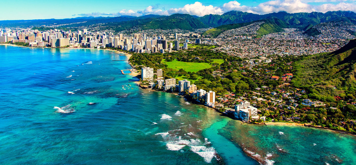 Image: Pleasant Holidays and Journese destinations include Hawaii. Pictured, Honolulu.  (photo via Art Wager/iStock/Getty Images Plus)