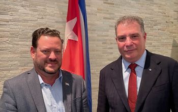 Cuba Tourist Board Director Canada Lessner Gomez and Juan Carlos Garcia Granda.