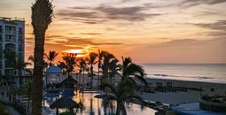 Beach, sunrise, Los Cabos, Mexico, pool, yoga