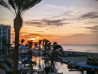 Beach, sunrise, Los Cabos, Mexico, pool, yoga