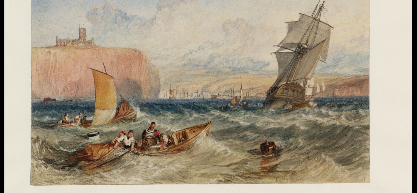 Image: PHOTO: Whitby, c. 1824, J.M.W. Turner (1775–1851). (Photo via Turner: Watercolors from Tate)