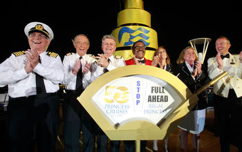 Love Boat cast at Regal Princess christening