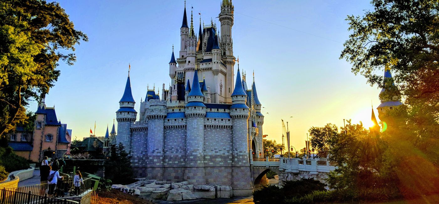 Image: Side View of Cinderella's Castle at Walt Disney World (Photo via Lauren Bowman)