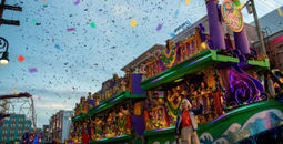 The Universal Mardi Gras Parade, mardi gras at theme parks, mardi gras celebrations, universal resort orlando, universal studios orlando, universal orlando resort