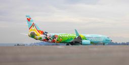 Alaska Airlines' new Disneyland Resort-themed aircraft.