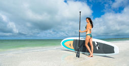 Woman with a paddleboard
