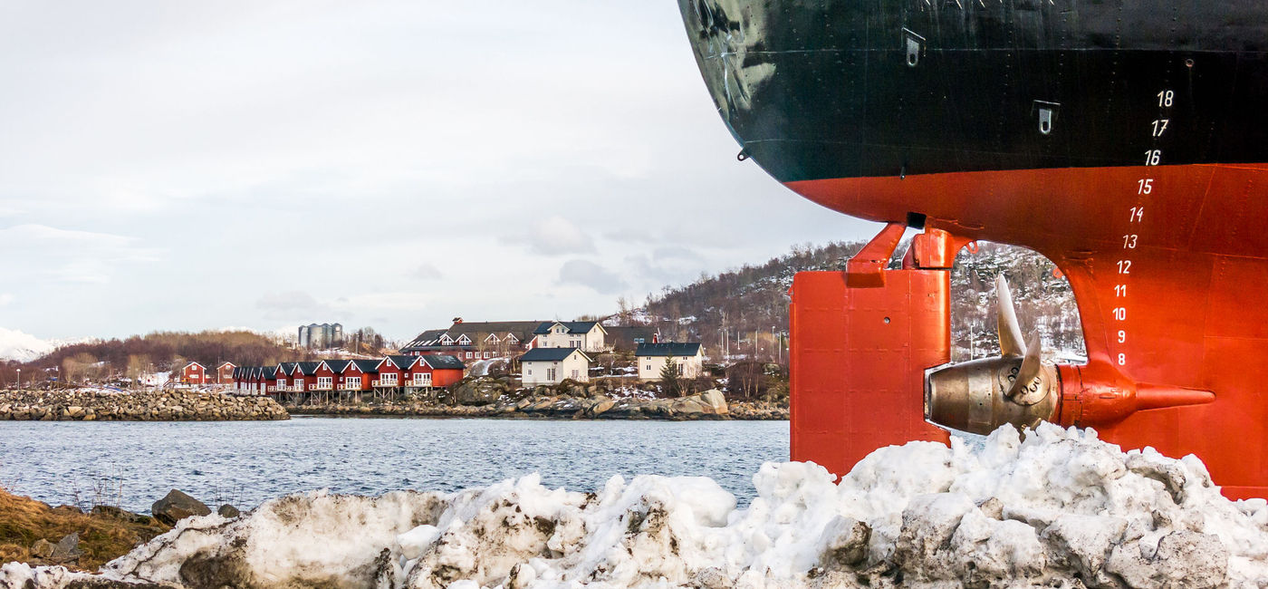 Image: PHOTO: Hurtigruten's MS Finnmarken in Norway. (photo via TasfotoNL/iStock Editorial/Getty Images Plus)
