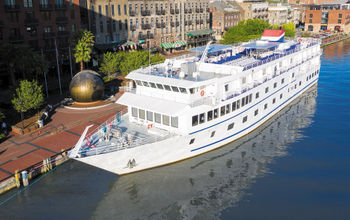 American Cruise Lines' coastal ship in Savannah, Ga.