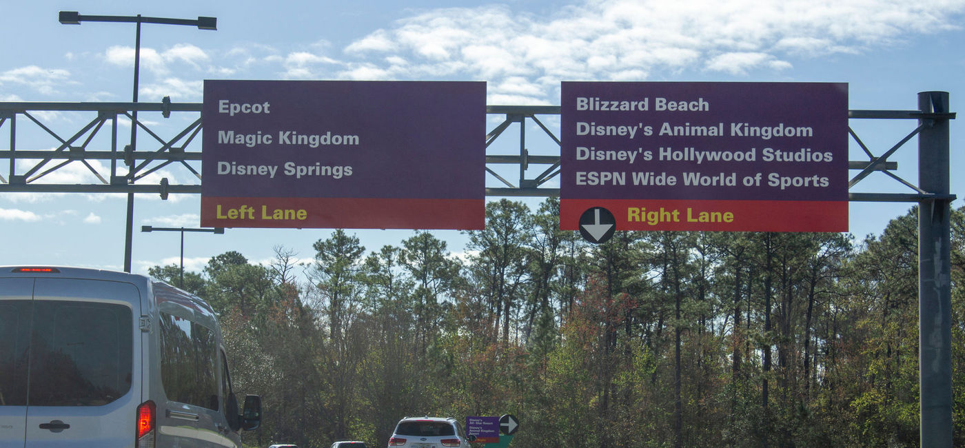 Image: PHOTO: Vehicles approaching Walt Disney World. (photo via rustycanuck/iStock Editorial/Getty Images Plus)