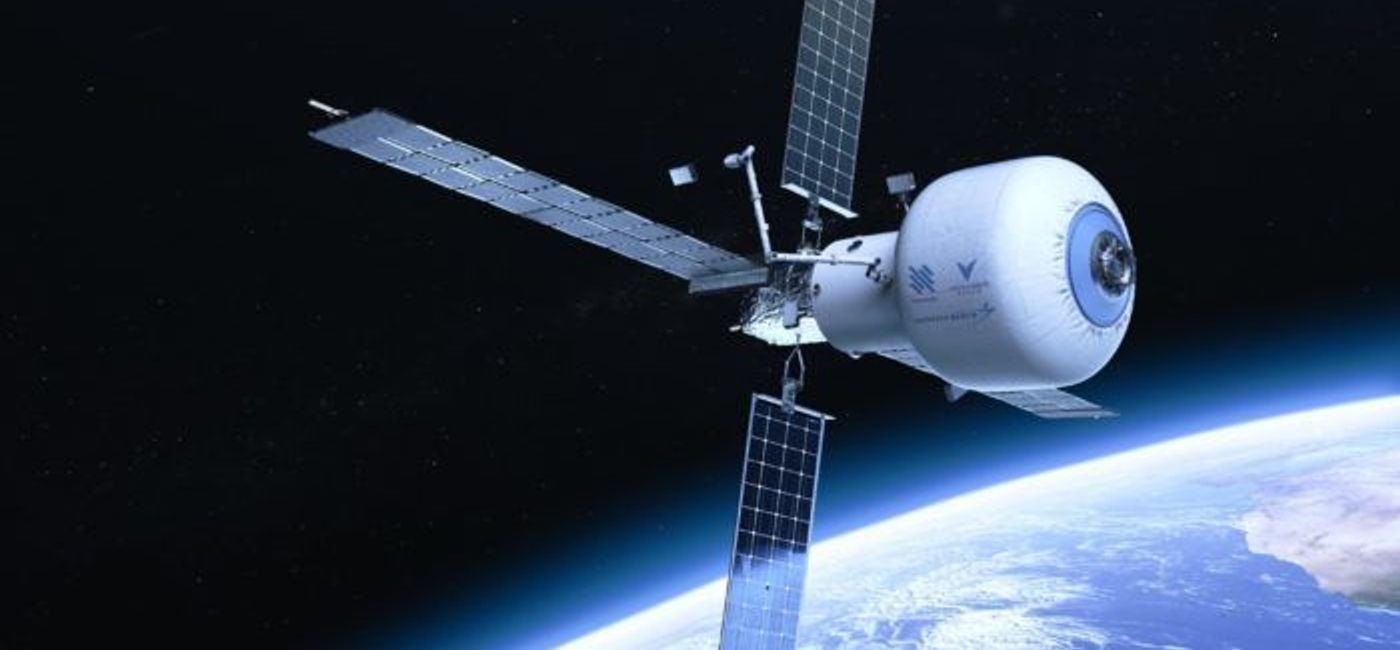 Image: Voyager Space's Starlab space station. (photo via Hilton Media)