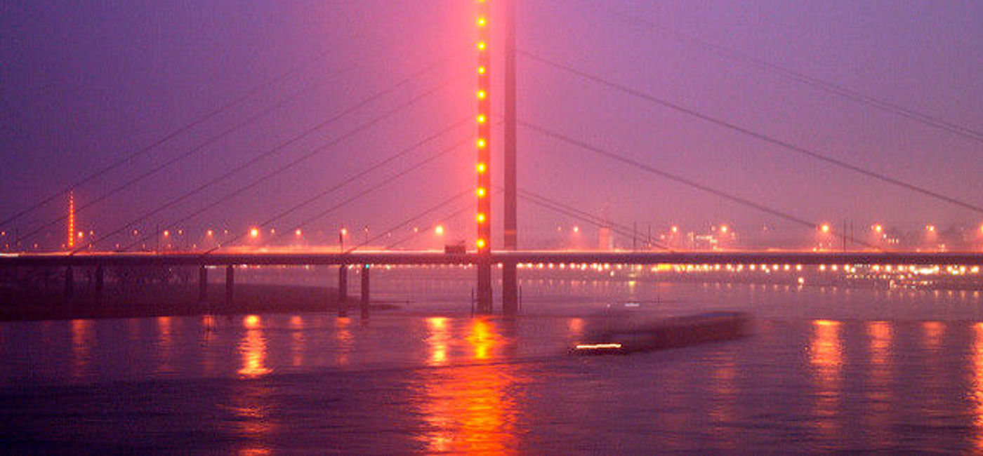 Image: PHOTO: A bridge over the Rhine River in Dusseldorf. (photo via Flickr/Andrey Belenko) 