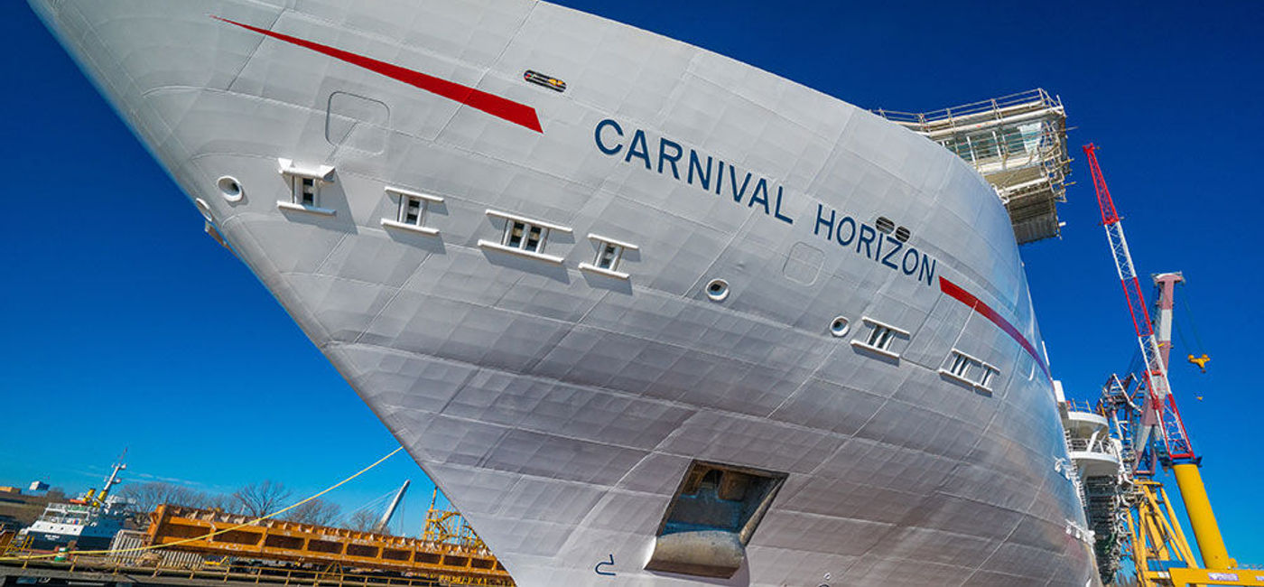 Image: PHOTO: Carnival Horizon at the shipyard coin ceremony. (photo courtesy of Carnival Cruise Line)