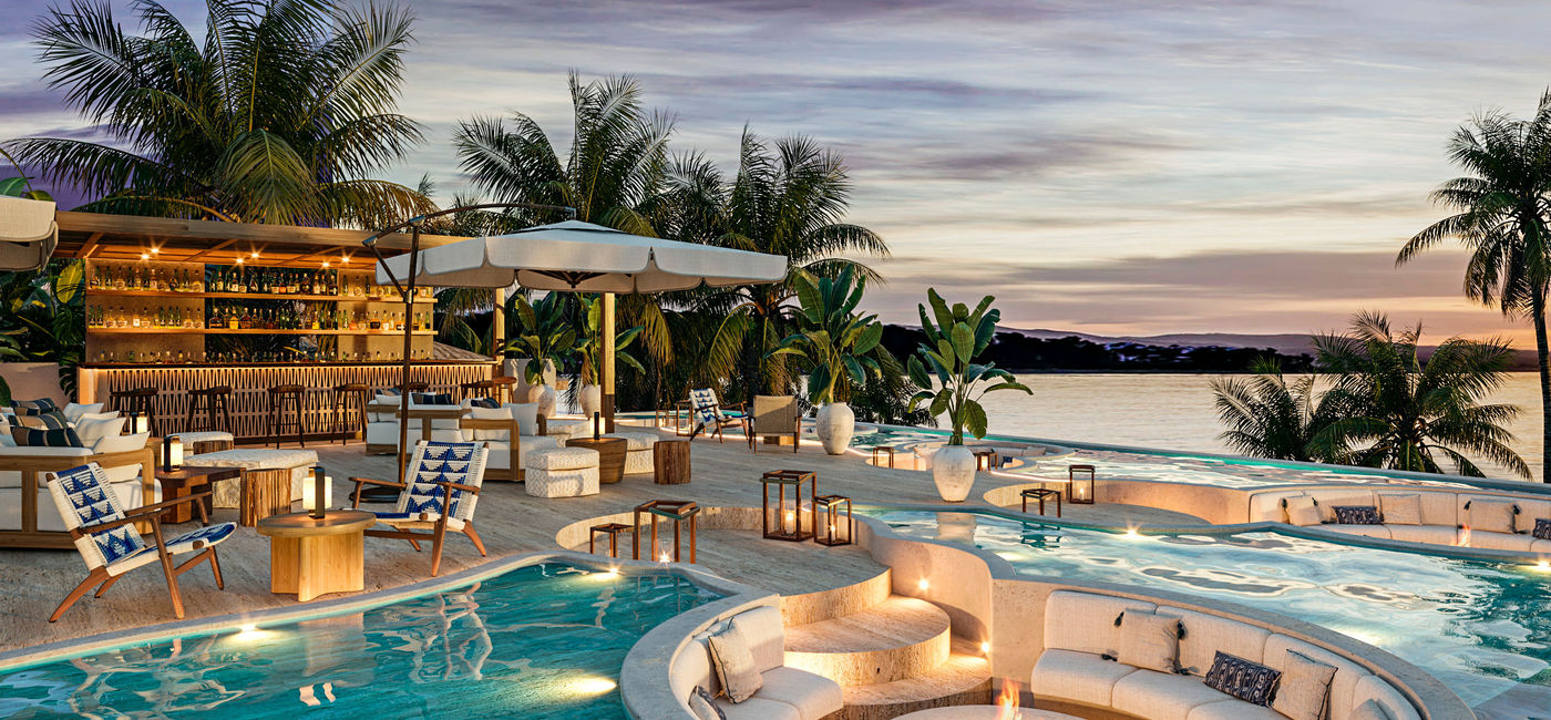 Image: Rendering of the Cielo Rooftop Bar in Maykana, Fairmont Mayakoba's new beach club. (photo via Fairmont Mayakoba) ((photo via Fairmont Mayakoba))