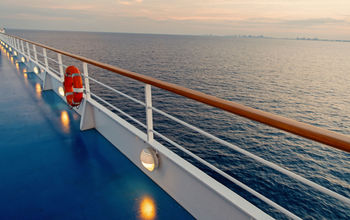 Ocean view from a cruise ship