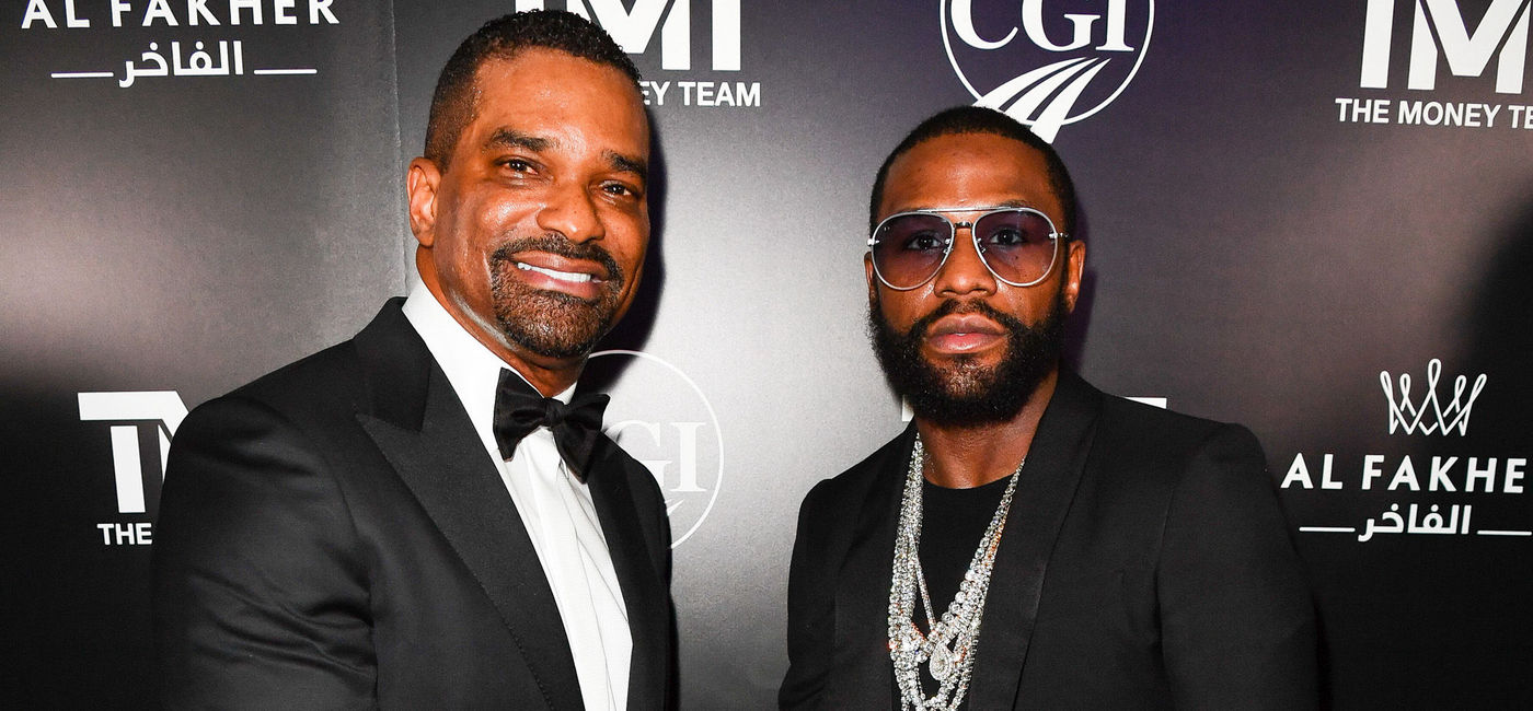 Image: CGI Merchant Group founder and CEO Raoul Thomas (left) and Floyd Mayweather (right). (photo courtesy of CGI Merchant Group)