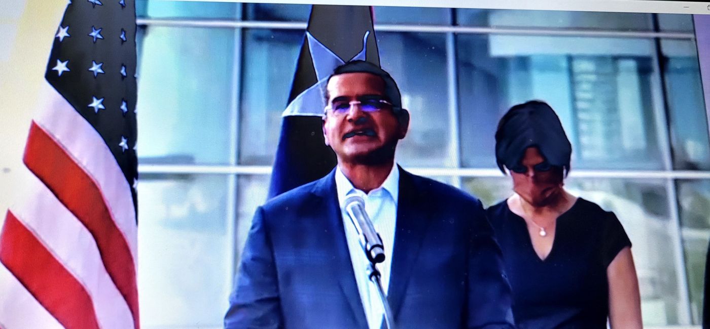 Image: "We will be front and center before [a] huge audience," - Pedro Pierluisi, Puerto Rico governor. (Photo by Brian Major)