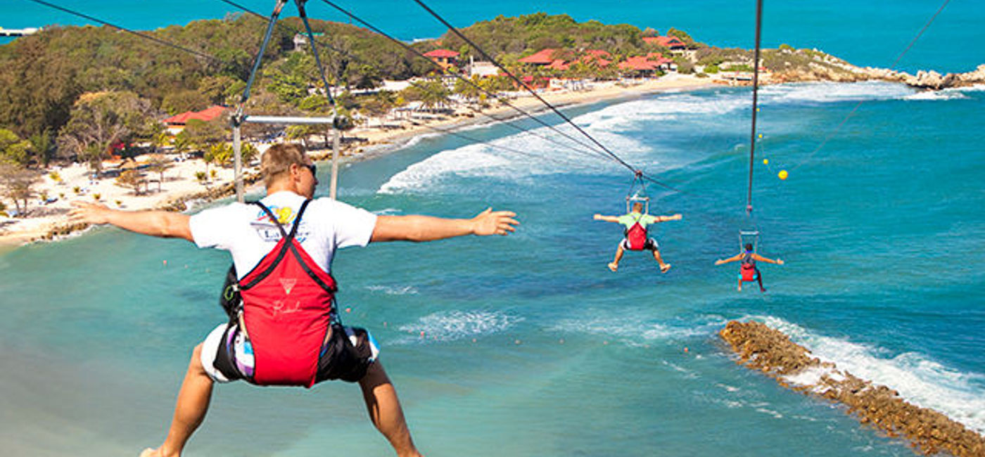 Image: PHOTO: Zip-lining is just one of the great things to do in Labadee. (photo courtesy of Royal Caribbean) 