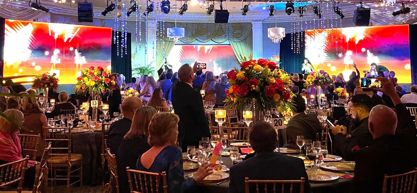 Image: It was a festive scene at the Ensemble conference closing night gala dinner at the Eden Roc in Miami. (Bruce Parkinson)