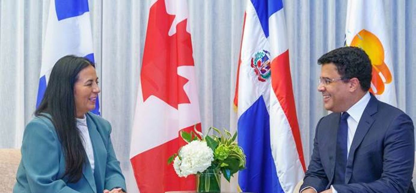 Image: Dominican Republic Tourism Minister David Collado (Right) with Canada’s Tourism Minister Soraya Martinez Ferrada (Left) in Montreal. (Photo Credit: Dominican Republic Ministry of Tourism)