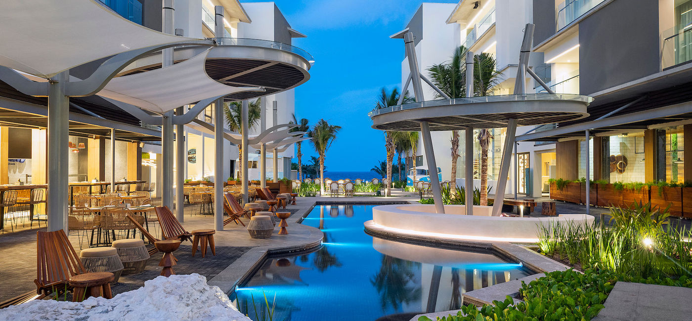 Photo: La Quinta Avenida at Catalonia Grand Costa Mujeres All Suites & Spa. (photo courtesy of Catalonia Hotels & Resorts)