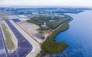 Cayman Islands Airport aerial view