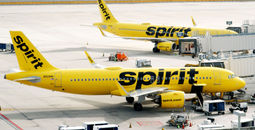 Spirit Airlines, airplanes, planes, aircraft