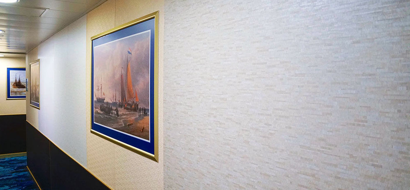 Image: Westerdam new wall pattern test, Holland America Line, Photo by Jason Leppert (Photo by Jason Leppert)
