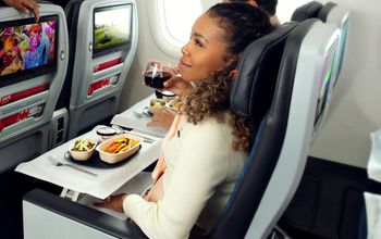 The refreshed Delta Premium Select cabin experience.