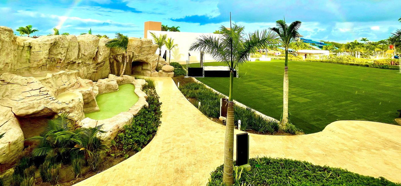 Image: Double rainbow over the spa at Hyatt Zilara Cap Cana. (photo by Codie Liermann)