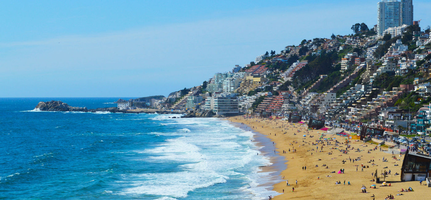 Image: Renaca Beach in Vina del Mar, Chile. (photo via galbiati/iStock/Getty Images Plus)